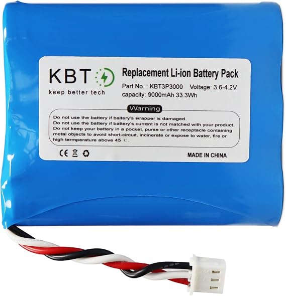 KBT 3.6V 9000mAh Replacement Battery 300-10186 for ADT Command Smart Security Panel ADT5AIO-1 ADT5AIO-2 ADT5AIO-3 ADT7AIO-1 Honeywell ADT2X16AIO-1 ADT2X16AIO-2