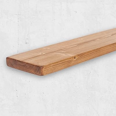 Chunky Rustic Floating Shelf 9x1.5, Tudor Oak, 39 inch