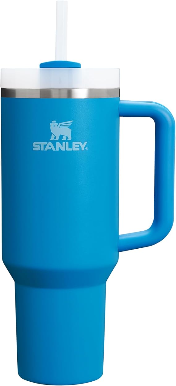 STANLEY 1913 Quencher H2.0 FlowState Tumbler 1.2L - Azure | Cold For 11 Hours - Iced For 48 Hours - Stainless Steel Tumbler With Straw, Handle And Lid - Dishwasher Safe Travel Mug