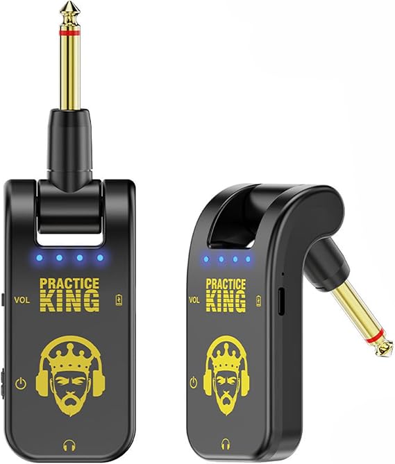 Mini Guitar Headphone Amp, Distortion Timbre Electric Guitar Headphone Amplifier, Micro Headphone Amplifier(Black)