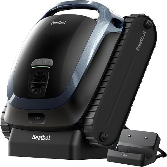 Beatbot AquaSense 2 Cordless Robotic Pool Vacuum Cleaner with Charging Dock Station - Smart Surface Parking, Double-Pass Waterline Scrubbing, Cleans Floor, Walls, and Waterline up to 3,230 sq.ft Pools