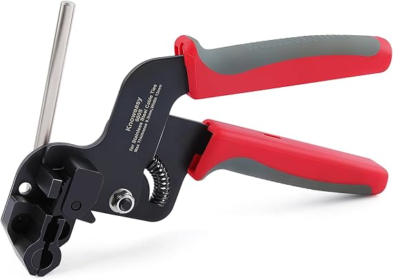 Knoweasy Stainless Steel Cable Tie Gun, Flush Cut Tool, Cable Management