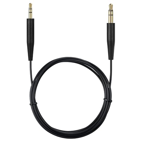 Replacement Audio Cable Cord, Extension Wire 3.5mm to 2.5mm for Bose QuietComfort QC45 QC35II QC35 QC25 NC 700 Soundlink Soundtrue Headphones Black
