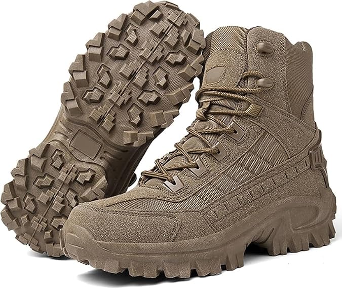 Zenfaze Orthopedic Anti Puncture Work Boots, Orthopedic Boots for Men, Handcrafted Waterproof Slip On Hiking Shoes Sneakers