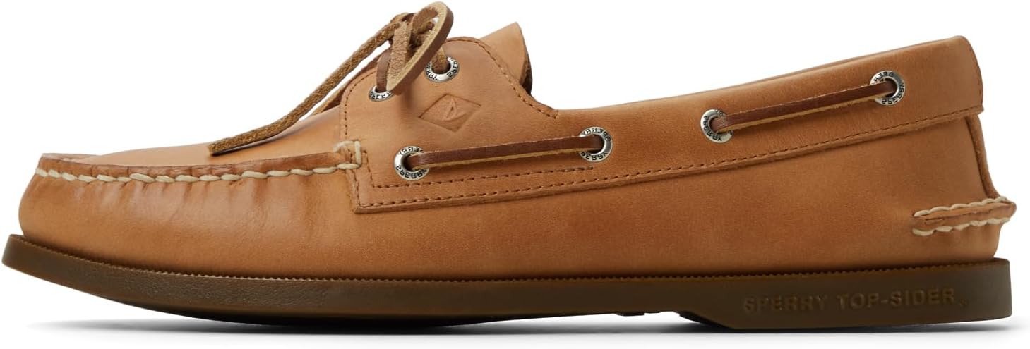 Sperry Men's Authentic Original 2-Eye Leather Boat Shoe, Royal Brown, 11.5