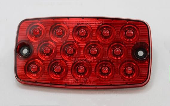 M42206R Low Profile 14 Red LEDs Park Rear Turn Light Lamp