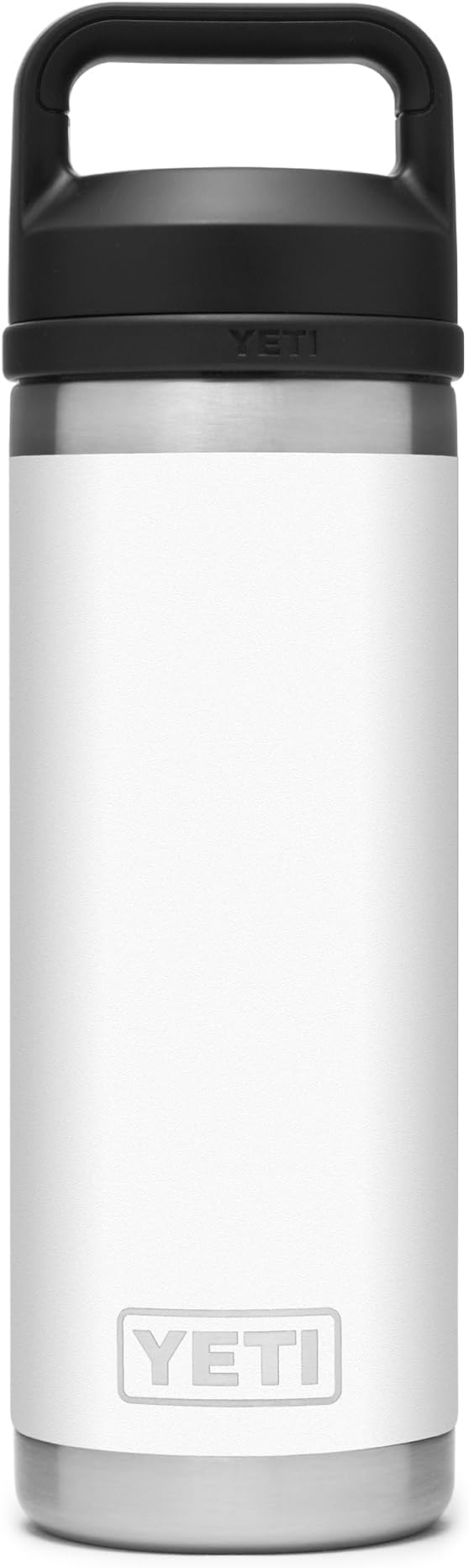 YETI Rambler 18 oz (532 ml) Water Bottle with Chug Cap, White