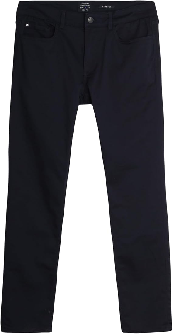 Ben Sherman Men's Stretch Fit Flat Front Lightweight Comfortable Casual Dress