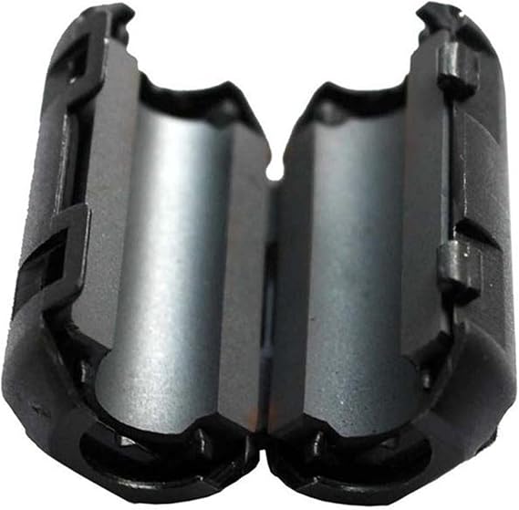 12pcs Inner Diameter 9mm 0.35 inch Noise Filter Ferrite Core Ferrite Clamps Ferrite Clip Ferrite Chokes Ferrite Snap Ferrite Bead 2035-0930 Black