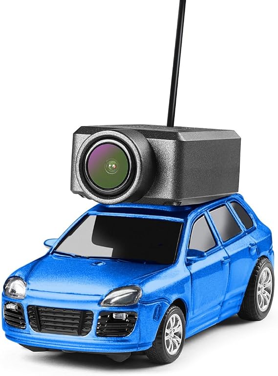 FunXylophy WL 1/64 FPV RC Mini Car, APP-Controlled Fully Proportional RC Car with HD FPV Camera, 3 Speed Modes and LED Lights (RTR Version)