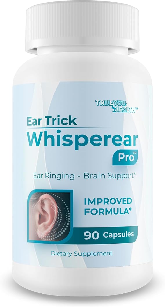 Ear Trick Whisperear Pro Clear Tinnitus Relief Hearing Supplement - Our Best Ear Ringing Remedy for Ear Ringing Relief & Hearing Support - Hearing Loss Supplement Luhaka Hissing Ear Buzzing Ear Pills
