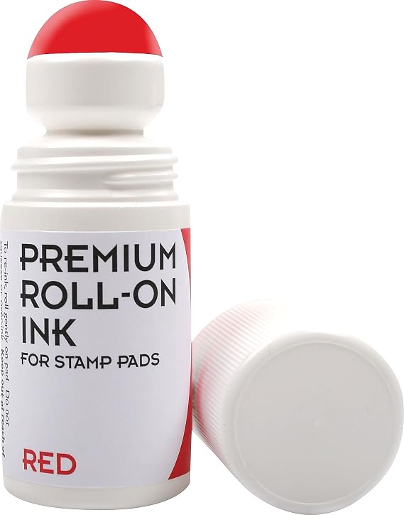 Csc819372 - Stamp,rollon,pad,ink,red