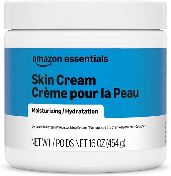 Amazon Essentials Moisturizer Cream for Face, Dry Skin, Hydrating, 16 Ounces, 1-Pack (Previously Amazon Basics)