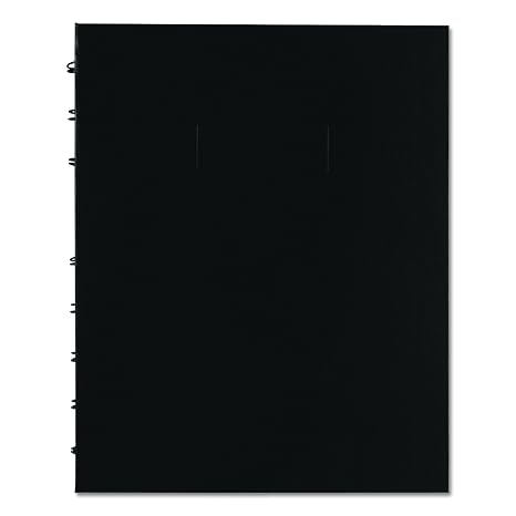 Blueline NotePro Quad Ruled Notebook, Black, 9.25 x 7.25 Inches, 192 Pages (A44C.81)