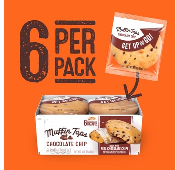 Chocolate Chip muffin tops, 6count, 10.5oz