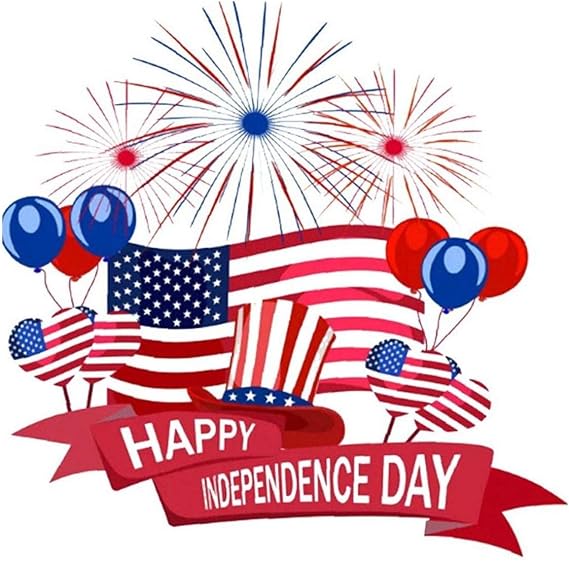 Ruluti 4th of July Wall Stickers Independence Day Window Clings America Flag Patriotic Decal for School Office Home Party Decoration, Multicolor, 7.87x11.81in