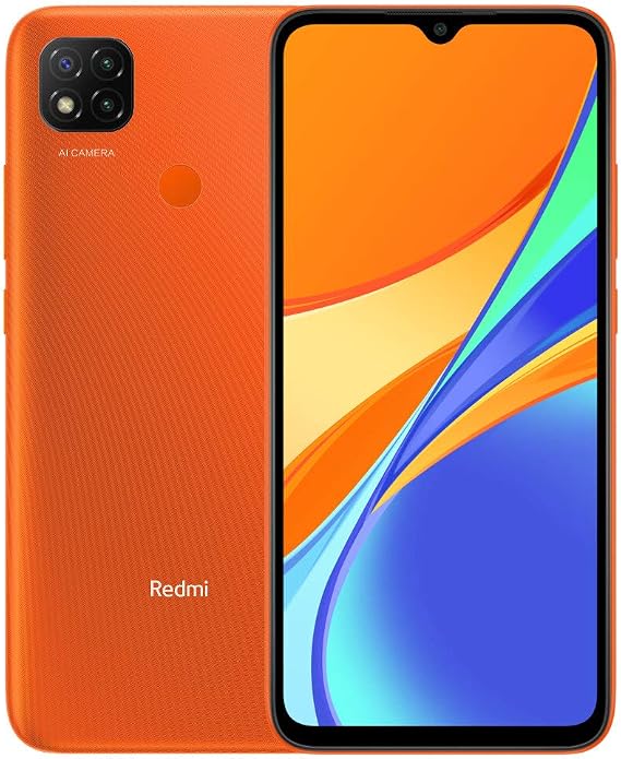 Xiaomi Redmi 9C Global Version 64GB + 3GB 6.53 "HD + Display 5000mAh, Face Recognition AI, 13 MP, Triple Camera (Tmobile Mint Tello & Global) + (Car 51W Charger Bundle) (Sunrise Orange)