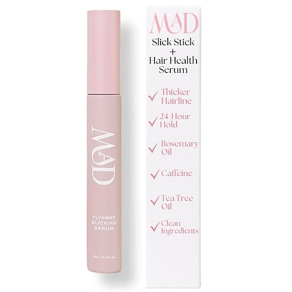 Fly Away Hair Tamer Stick + Hair Health Serum | For Baby Hairs, Slick Back Ponytails, Fuller Hairline and More