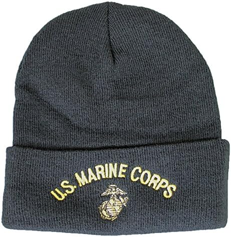 EAGLE CREST USMC Knit Cap (Watch Cap) Black