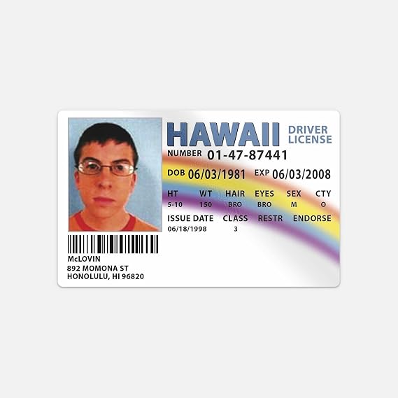 McLovin Car Bumper Vinyl Sticker Decal