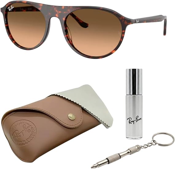 Ray-Ban RB2215F LOW BRIDGE FIT Square Shape Sunglasses for Men & Women with Official RayBan Eyewear Kit