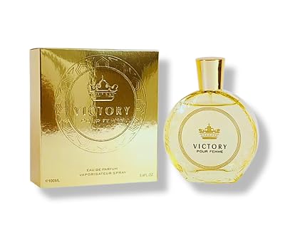 Victory pour femme, Eau de Parfum 3.4 Fl. Oz. Floral Woody Musk fragrance for women.