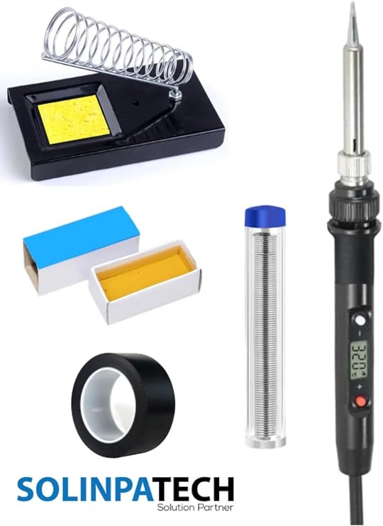 80w Lcd Ekranlı Isı Ayarlı Kalem Havya Sıcaklık Ayarlanabilir Lehim Makinası Lehim Stand Bant Pasta