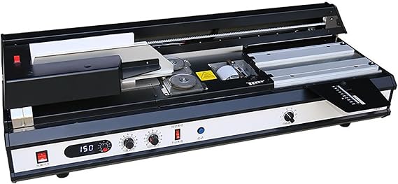 KEhtu 40MM Wireless Automatic Hot Melt Glue Binding Machine, A4 Tender Book Document Binding Machine, Efficiency: 250 Books/Hour, Milling-Free Function, Adjustable Spine Radius