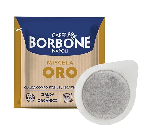 Caffe Borbone Espresso Pods, Miscela Oro Gold Blend, Dark Roast ESE Pods - 150 Count