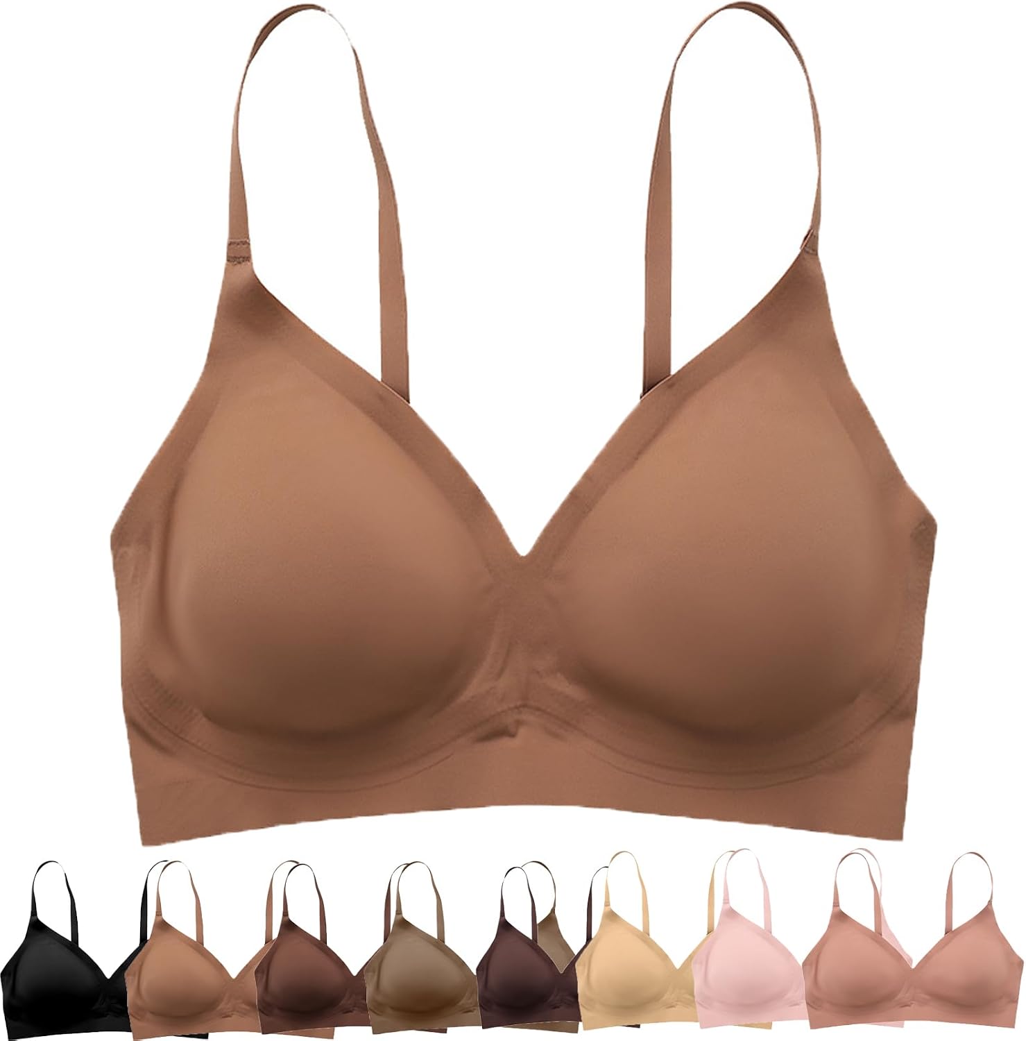 Youka Lingerie Wireless Bra, Youka Seamless Bras, Youka 5 Pack Bra, Youka Lingerie Wireless Bra Pack for Women