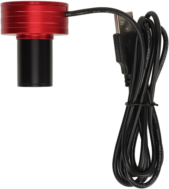 Digital Eyepiece Camera, 2 MP USB Port 1920x1080 5P9967F Electronic Eyepiece Camera, Astronomical Telescope for, for Linux, and for Android, for Computers, Tablets