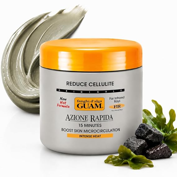 GUAM Anti-Cellulite Seaweed Mud Infrared Body Wrap FAST-ACTION Skin Tightening & Firming Treatment with Tourmaline FIR