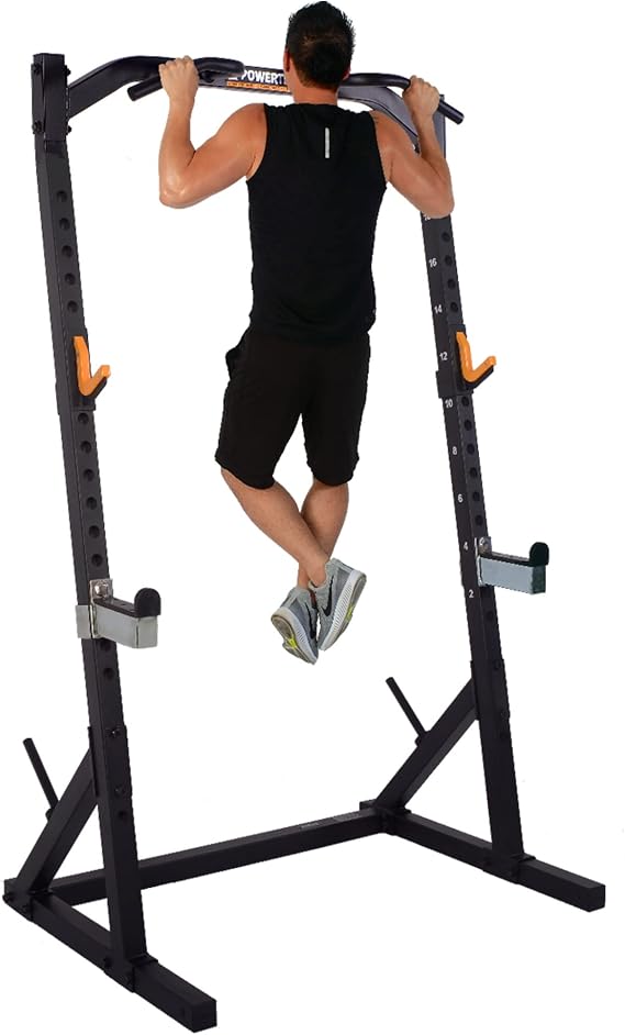 Powertec Fitness Workbench Half Rack - Exercise Equipment for Home Gym - Squat Rack and Weight Lifting Station - Professional Workout Equipment
