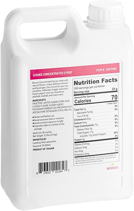 Lychee Concentrated Syrup 64 fl. oz. WS-535SYPLYCHEE-NPF