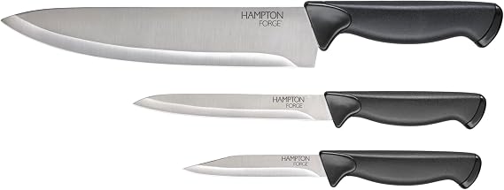 Hampton Forge Emmett 3 Piece Knife Set Black
