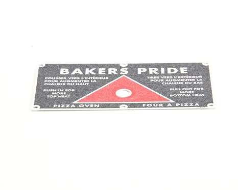 Bakers Pride U1224A Push/Pull Bi-Lingual [ Plate