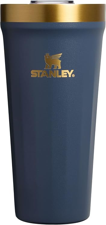 STANLEY Everyday Tumbler 20 oz | Press Fit Drink Through Lid | Beverage, Coffee, and Cocktail Cup | Insulated Stainless Steel Wine Glass | BPA-Free | Twilight Gold PVD