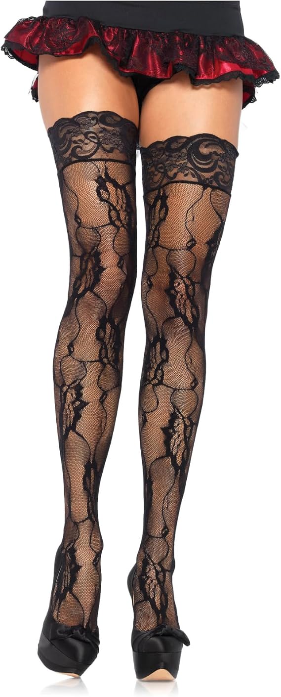 Leg Avenue Women's Hosiery Lace Thigh Highs