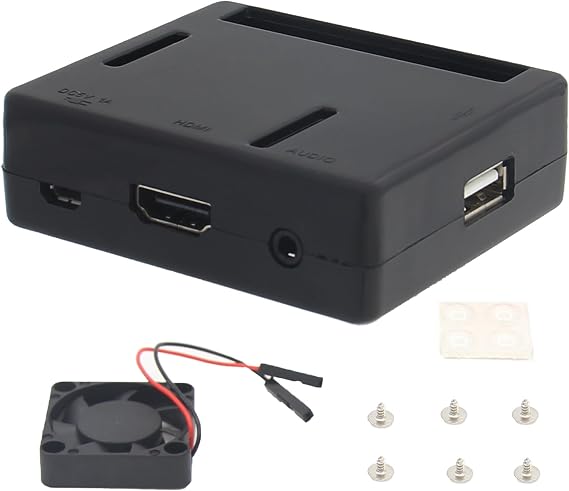 ABS Case with Cooling Fan for Raspberry Pi 3 Model A+