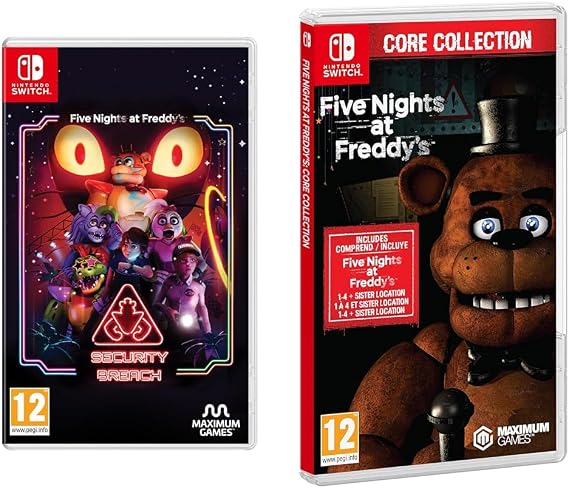 Five Night's at Freddy's: Security Breach (Nintendo Switch) & Five Nights At Freddy's: Core Collection (Nintendo Switch)