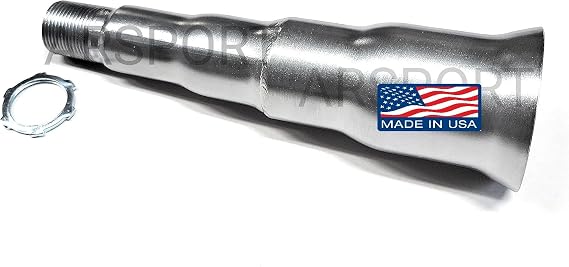 Four Stage Exhaust tip 3/4 NPT for exhaust pipe with female thread, minibike/gokarts, Predator 212cc, GX160, GX200