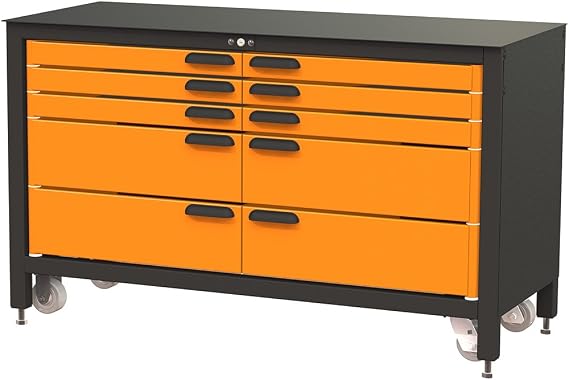Swivel 10-Drawer 60-Inch Rolling Workbench