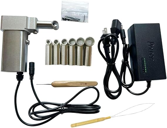 Dreadlocks Machine, Instant Dreadlock Machine Electric Handheld Portable Dreadlock Maker with 6 Heads, Automatic Dreadlock Machine Quick and Easy DIY Dreadlocks Braiding Hair-.