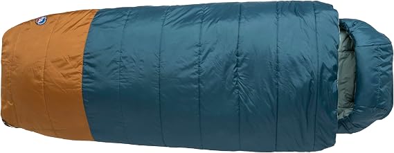 Big Agnes Echo Park Sleeping Bag - Extra Roomy, Deluxe Comfort Camping Bag with Padlok Sleeping Pad Attachment System, Fits Up to 6'6", 0/25/35