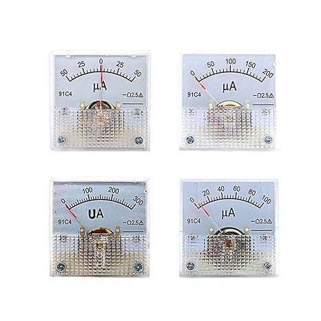 91C4-uA Microampere Instrument Ammeter 100uA 200uA 300uA 500uA Pointer Type(PN100uA)