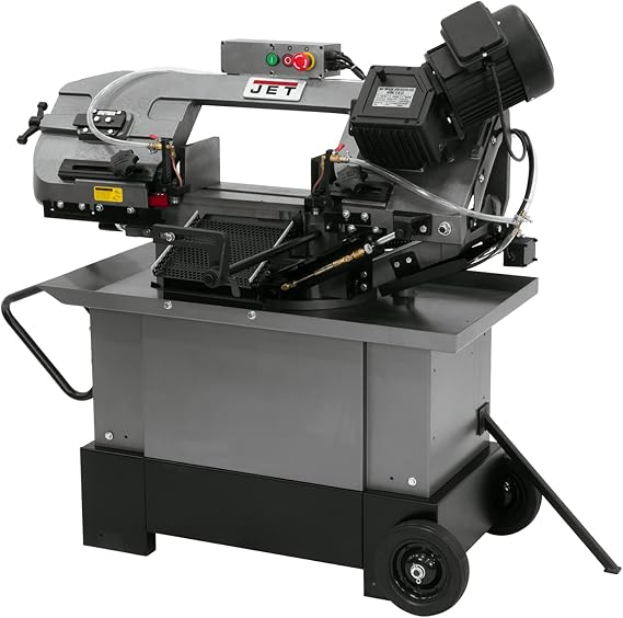 JET 7" x 10-1/2" Geared Head Mitering Metal Cutting Horizontal/Vertical Band Saw, 1 HP, 115/230V 1Ph (HVBS-710G)