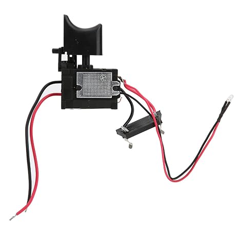 Electric Drill Switch, Cordless Drill Trigger Switch, 7.2V-24V Lithium Battery Cordless Drill Speed Control Trigger Switch With Small Light