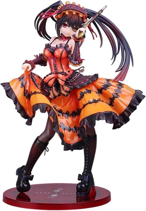 Date A Live Tokisaki Kurumi Figure Model Anime Character Action Figure PVC Static Statue Home Decoration Decorate, Height: 23 cm