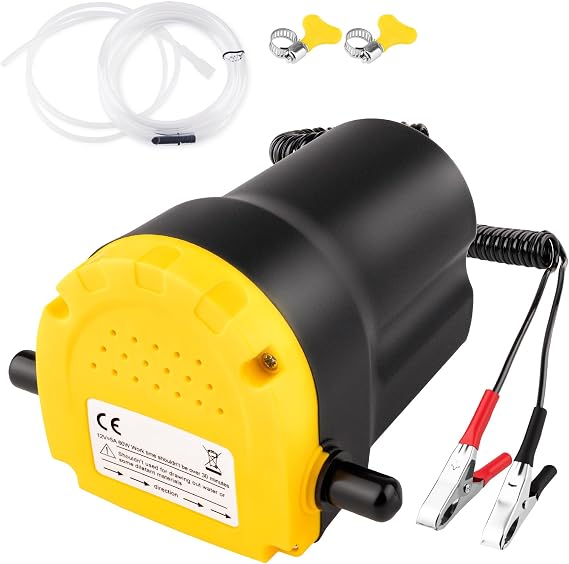 Oil Extractor Pump, 12V 60W Electric Transfer Pump for Cars | Easily Drains Engine Oil from Cars, Motorcycles, RVs, Lawn Equipment & Boats, Quick & Mess-Free Oil Changes