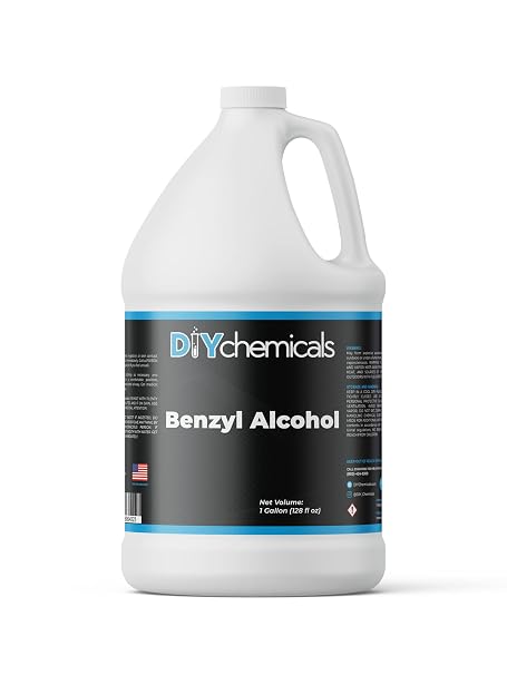 Benzyl Alcohol - General Solvent for Inks, Waxes, Shellacs, Paints, Lacquers, and Epoxy Resin Coatings - Made in USA (1 Gallon)